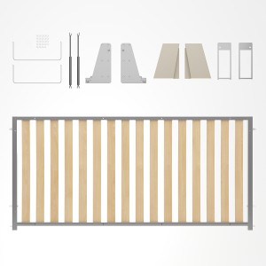 H-90 egyszemélyes vízszintes szekrenyágy vasalat készlet H-90 egyszemélyes vízszintes szekrenyágy vasalat készlet