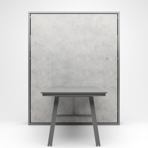 PUP 160.45 - Kétszemélyes függöleges szekrényágy felcsukható asztallal PUP 160.45 - Kétszemélyes függöleges szekrényágy felcsukható asztallal