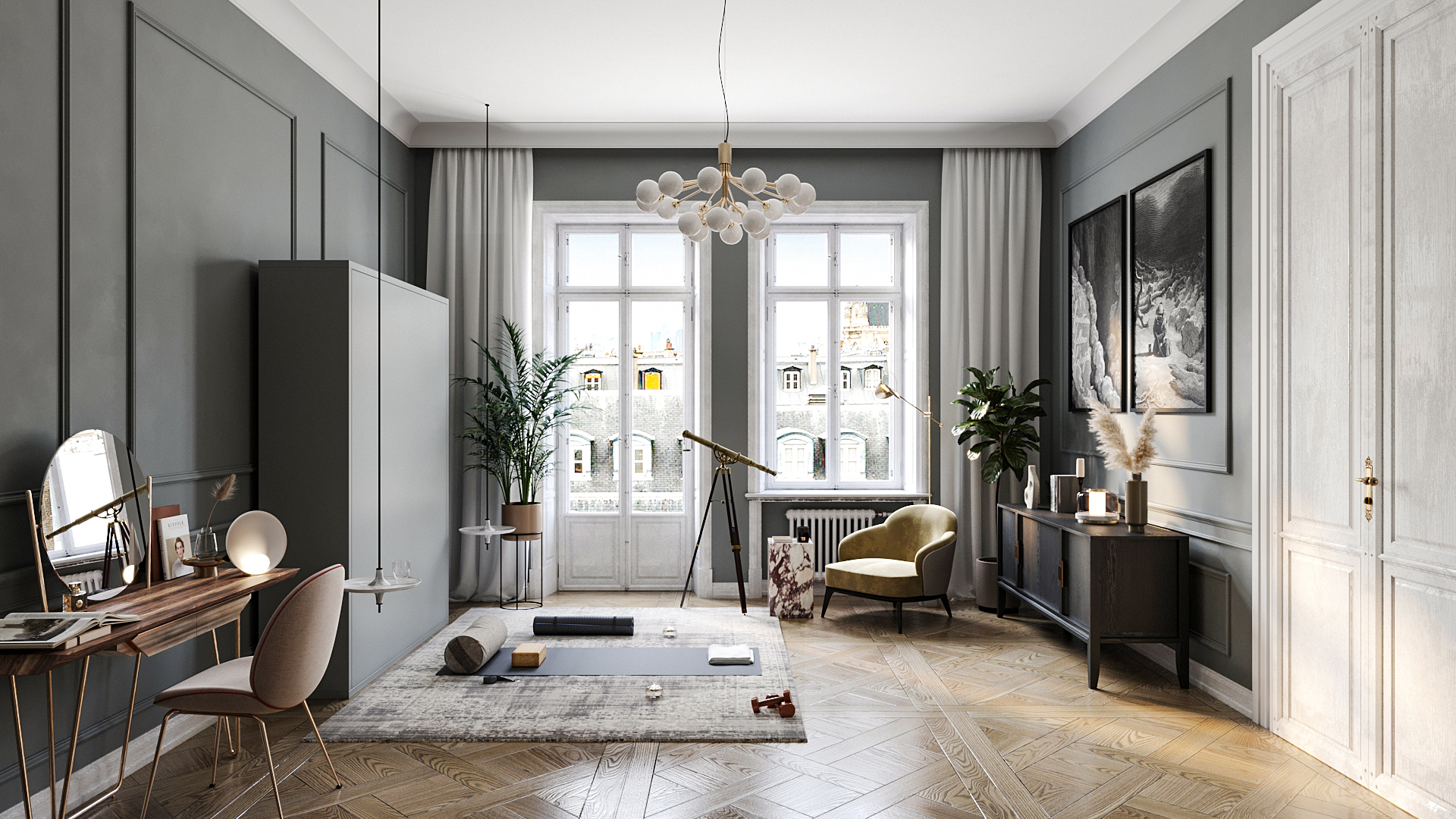 Függőleges falágy a nappaliban